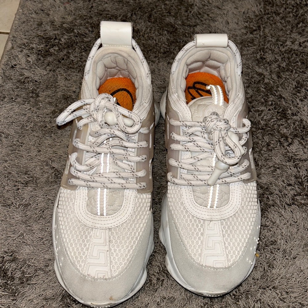 ALL WHITE VERSACE SNEAKERS